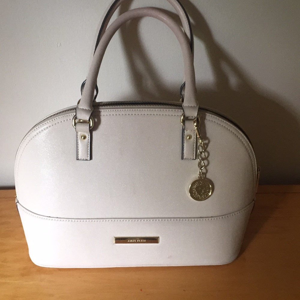Cream Anne Klein purse